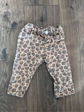 Baby H&M Leopard Print Jeans 9m